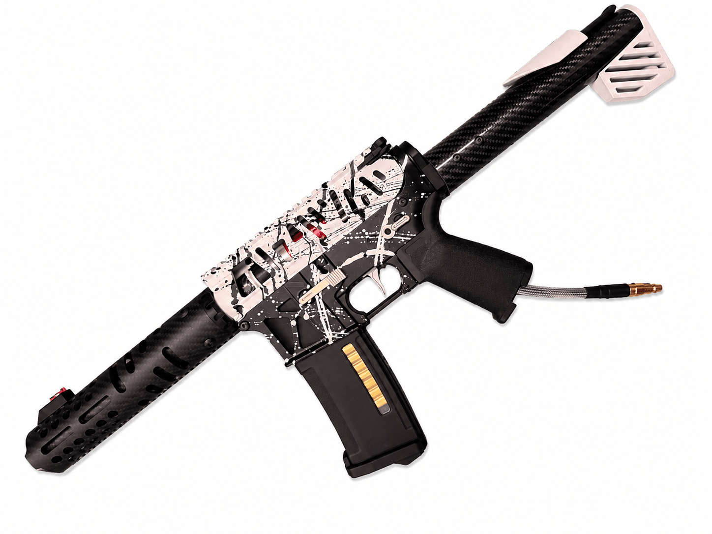 KA Tech MAC Airtac Polarstars F2 AR8 HPA M4 Carbon Type 1 Skeletonized Cerakote Splatter - KA Tech Airsoft - Polarstar F2