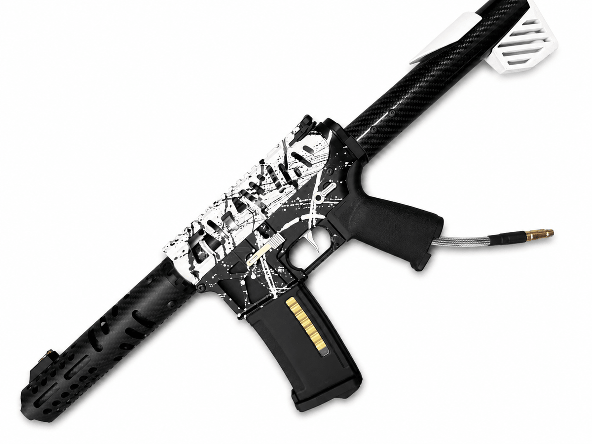 KA Tech MAC Airtac Polarstars F2 AR8 HPA M4 Carbon Type 1 Skeletonized Cerakote Splatter - KA Tech Airsoft - Polarstar F2