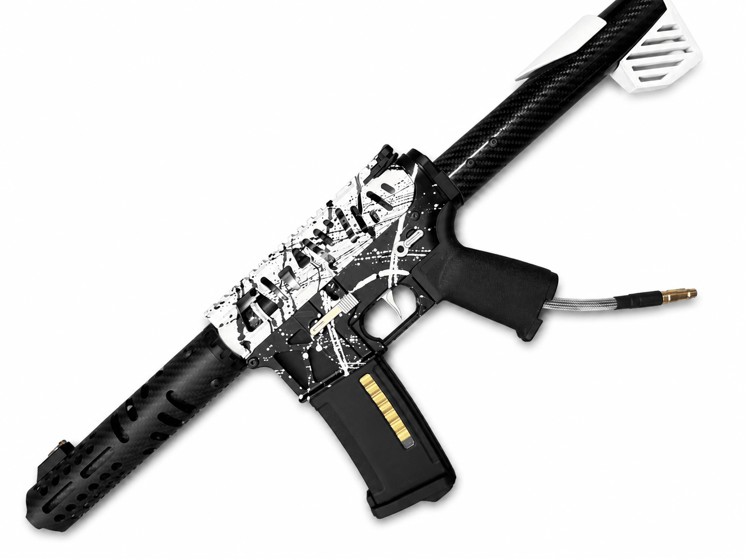 KA Tech MAC Airtac Polarstars F2 AR8 HPA M4 Carbon Type 1 Skeletonized Cerakote Splatter - KA Tech Airsoft - Polarstar F2