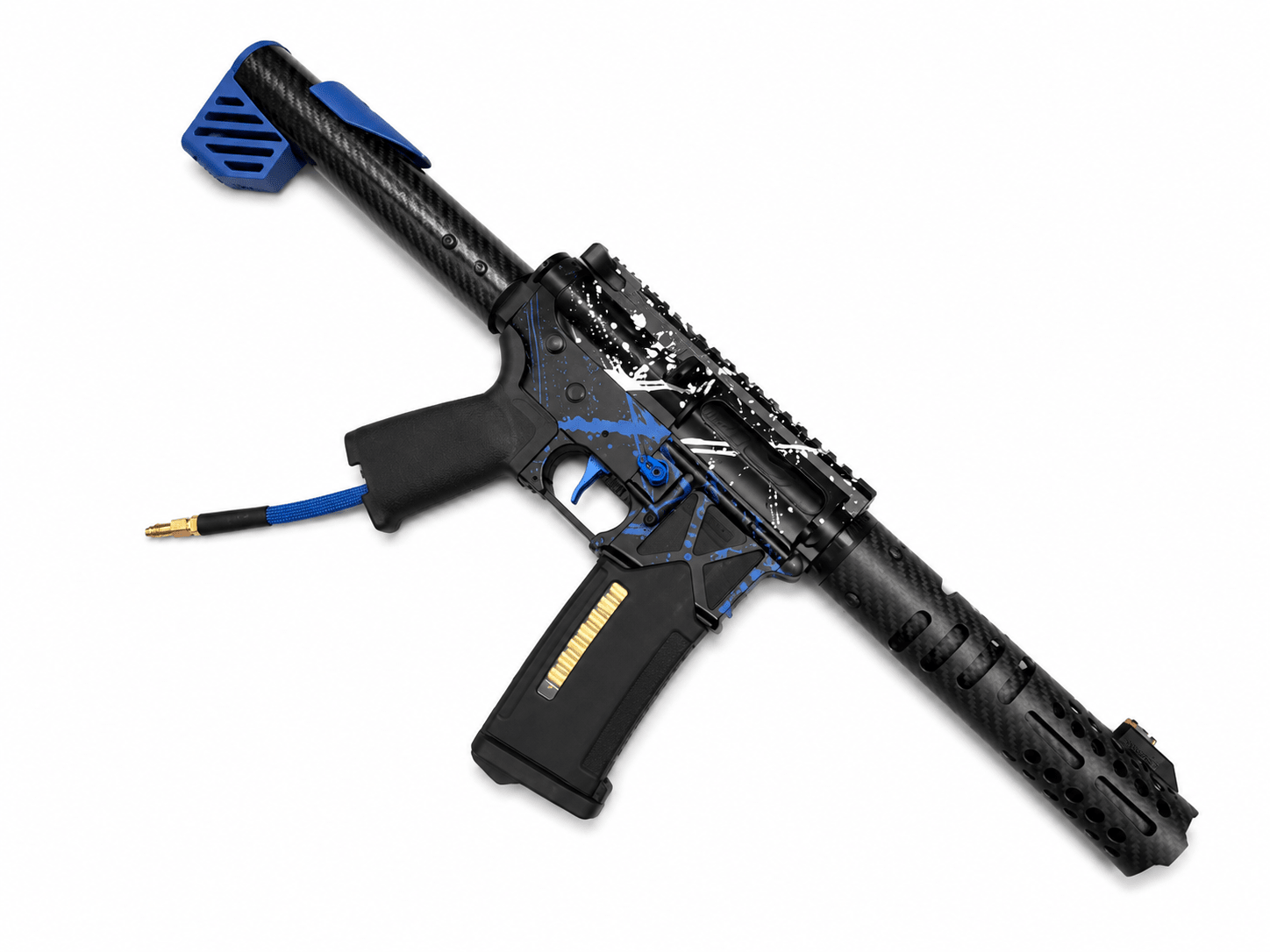 KA Tech MAC Polarstars F2 AR8 HPA M4 Carbon Type 2 Skeletonized Cerakote Splatter - KA Tech Airsoft - Polarstar F2