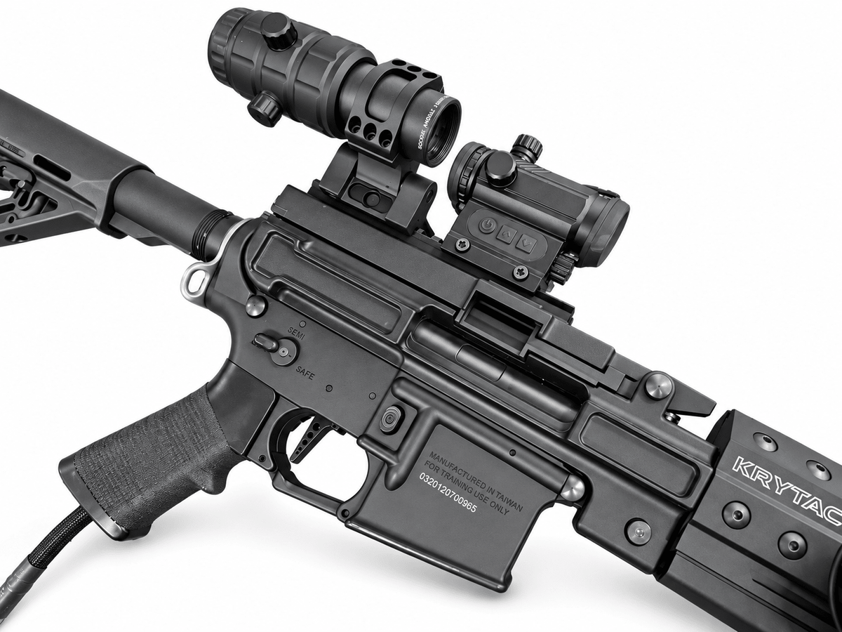 Fully Built Krytac LMG PolarStar F2 HPA - KA Tech Airsoft - HPA Rifle