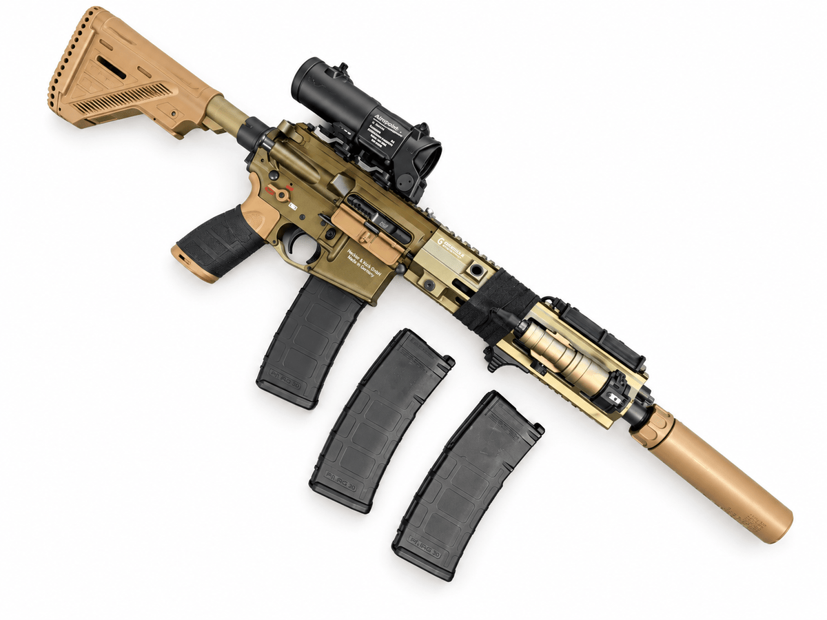 VFC H&K 416 GBBR M4 - KA Tech Airsoft - GBBR Rifle
