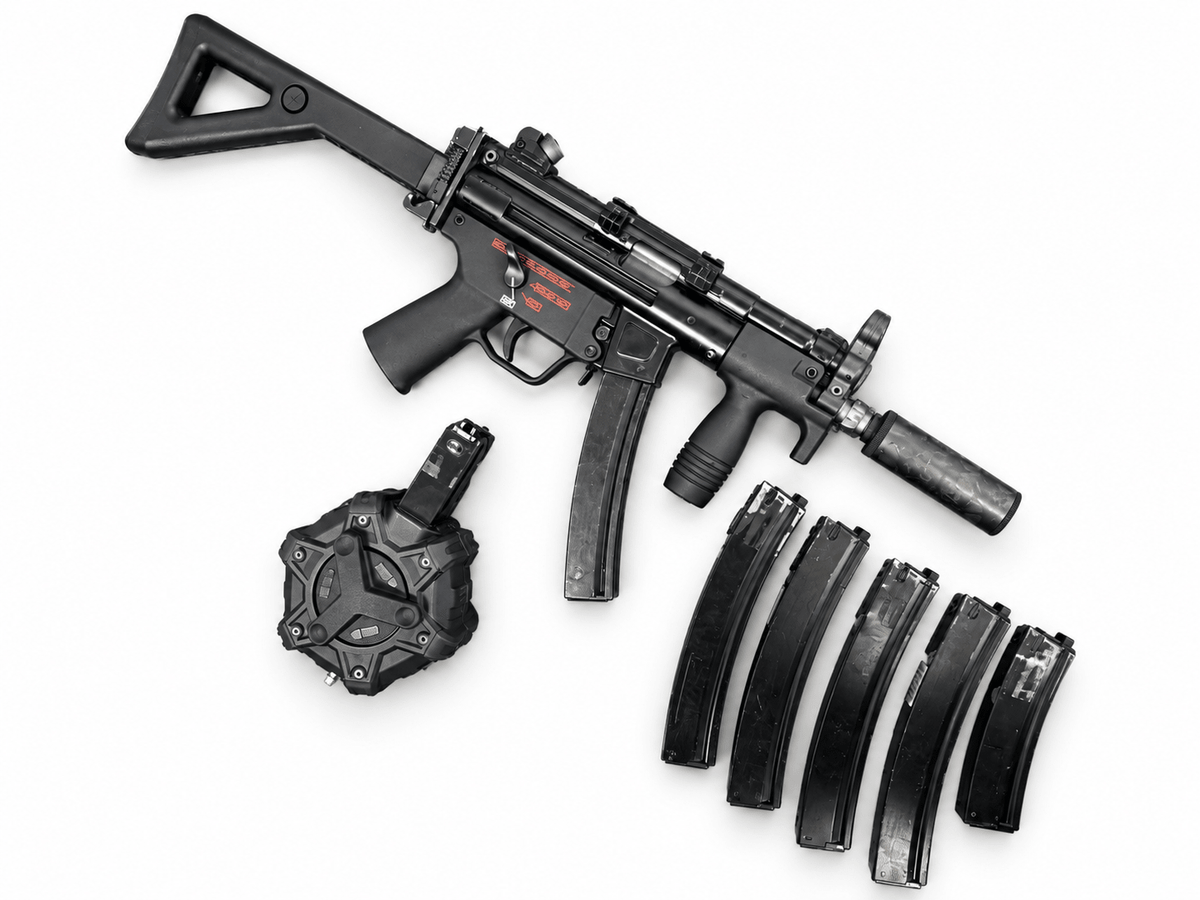 WE Tech MP5K GBBR HPA - KA Tech Airsoft - GBBR Rifle
