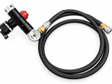 90/4500 Ninja Carbon Fiber Air Tank — Redline Regulator & 36" Weaved Line - KA Tech Airsoft - Air Rig