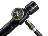 48/3000 Aluminum Air Tank — Airtech UK Regulator & 36" Weaved Line - KA Tech Airsoft - Air Rig