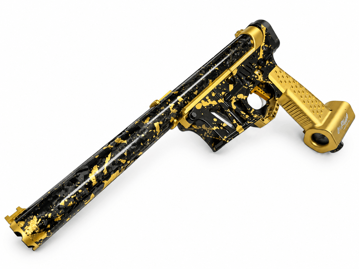 KA Tech MAC Gorilla QCU Gold Forged Carbon HPA M4 - KA Tech Airsoft - Airsoft Rifle