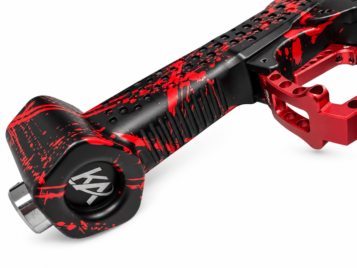 KA Tech MAC Gorilla QCU Red Forged Carbon HPA M4 - KA Tech Airsoft - Airsoft Rifle