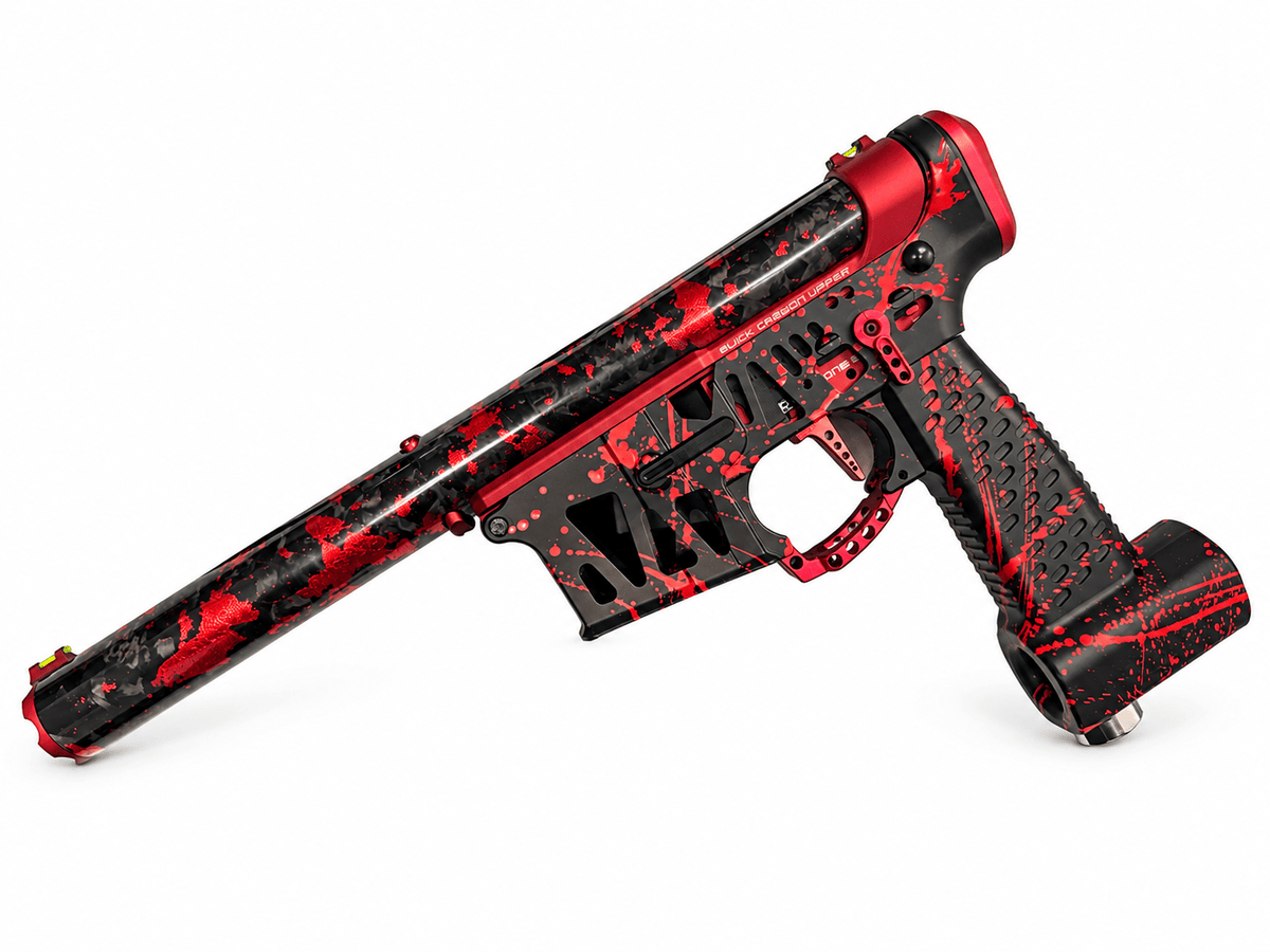 KA Tech MAC Gorilla QCU Red Forged Carbon HPA M4 - KA Tech Airsoft - Airsoft Rifle