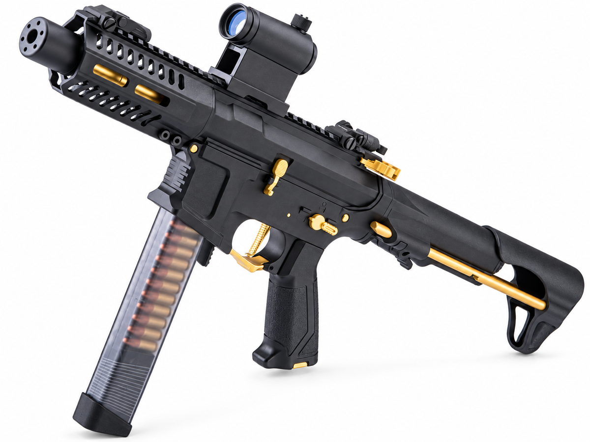 G&G CM16 ARP9 CQB Carbine — Stealth Gold