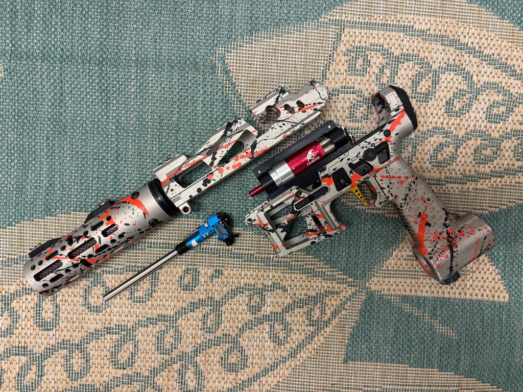 KA Tech MAC Polarstar F2 AR7 LE MSG/ESG HPA M4 splatter Cerakoted orange/black - KA Tech Airsoft - Polarstar F2