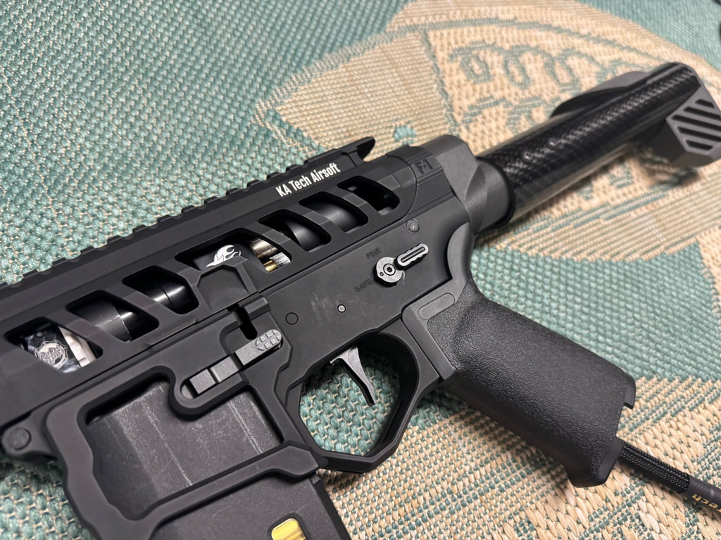 KA Tech Carbon “Blackout” Skeletonized Polarstar Jack HPA M4 - KA Tech Airsoft - Polarstar Jack