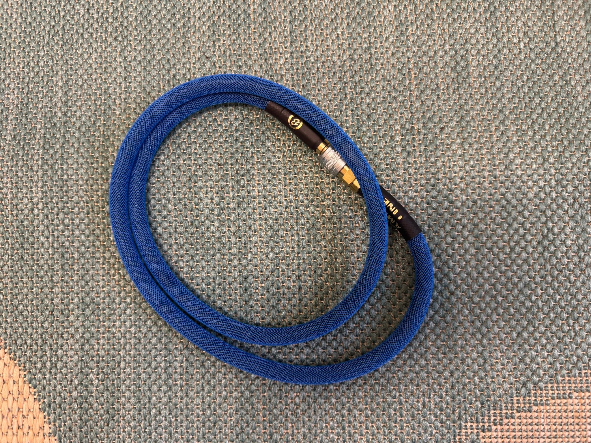 Blue Amped Weaved HPA Line - KA Tech Airsoft - Airline