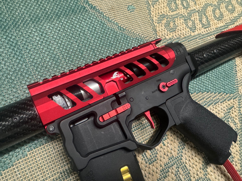 KA Tech Carbon “Ruby” Skeletonized Polarstar F2 HPA M4 “Type 3” - KA Tech Airsoft - Polarstar F2