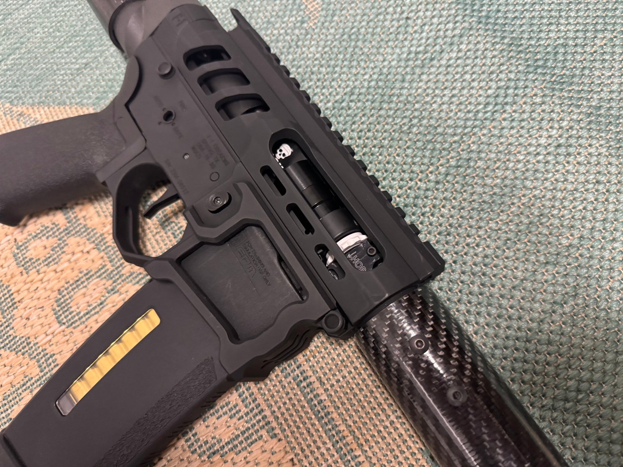 KA Tech Carbon “Blackout” Skeletonized Polarstar Jack HPA M4 - KA Tech Airsoft - Polarstar Jack