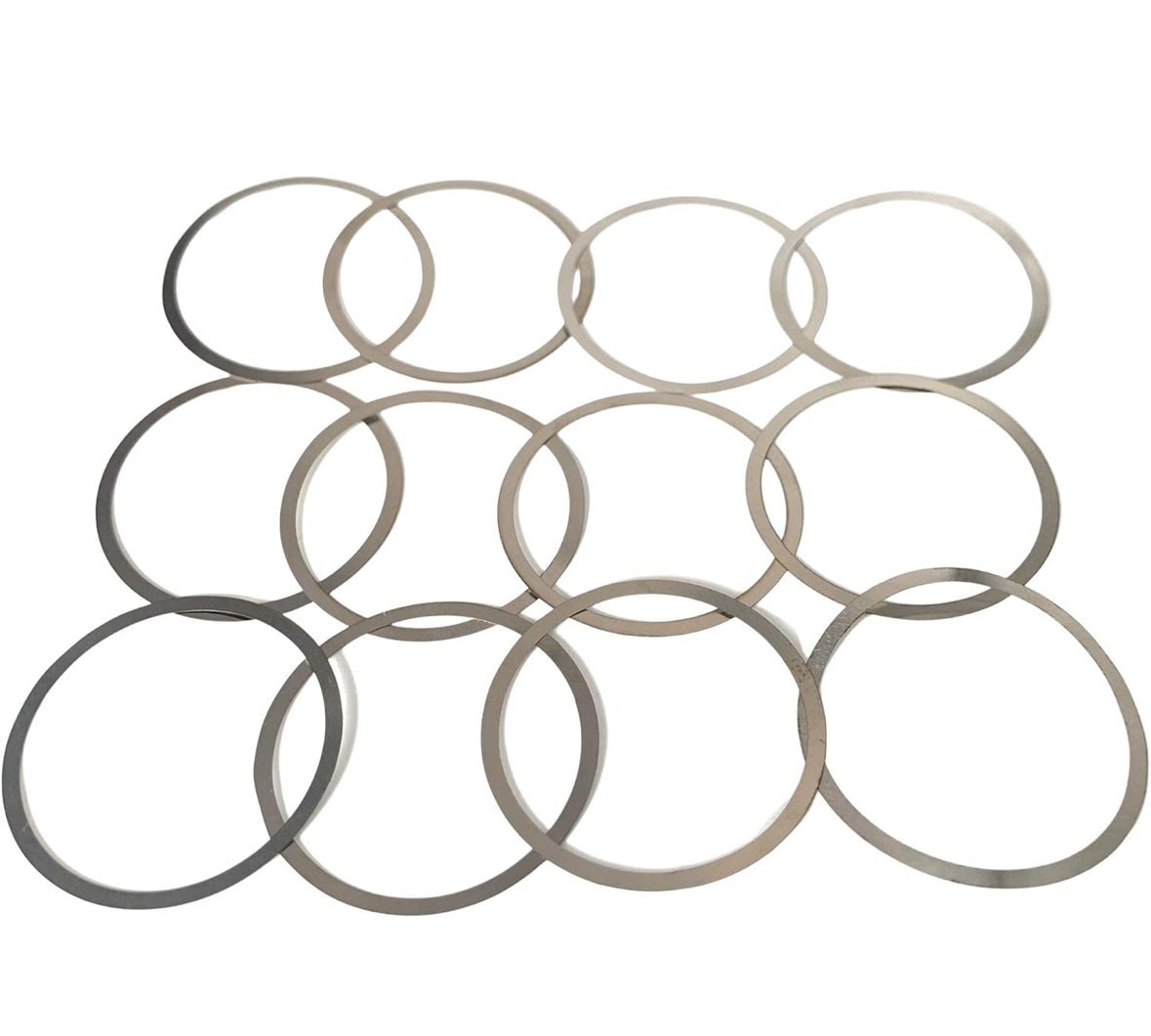 Barrel Shim Nuts Free Float Spacers Adjustment .001 .002 .004 Thick (12 Pieces) - KA Tech Airsoft - 