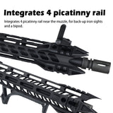 Gen2 AR15 Javelin Handguard M - LOK Free Float with Steel Barrel Nut 7" 10" 12" 15" - KA Tech Airsoft - Handguard