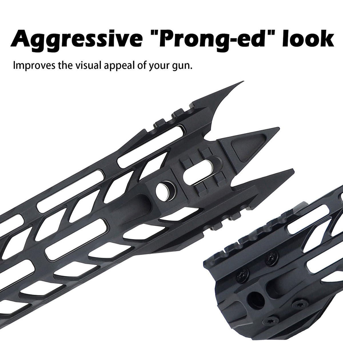 Gen2 AR15 Javelin Handguard M - LOK Free Float with Steel Barrel Nut 7" 10" 12" 15" - KA Tech Airsoft - Handguard