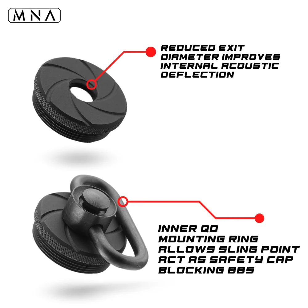 Phantom™ Carbon Fiber Airsoft Suppressor - KA Tech Airsoft - Suppressor