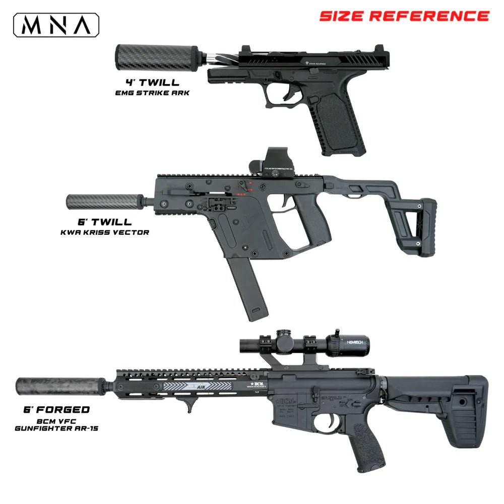 Phantom™ Carbon Fiber Airsoft Suppressor - KA Tech Airsoft - Suppressor