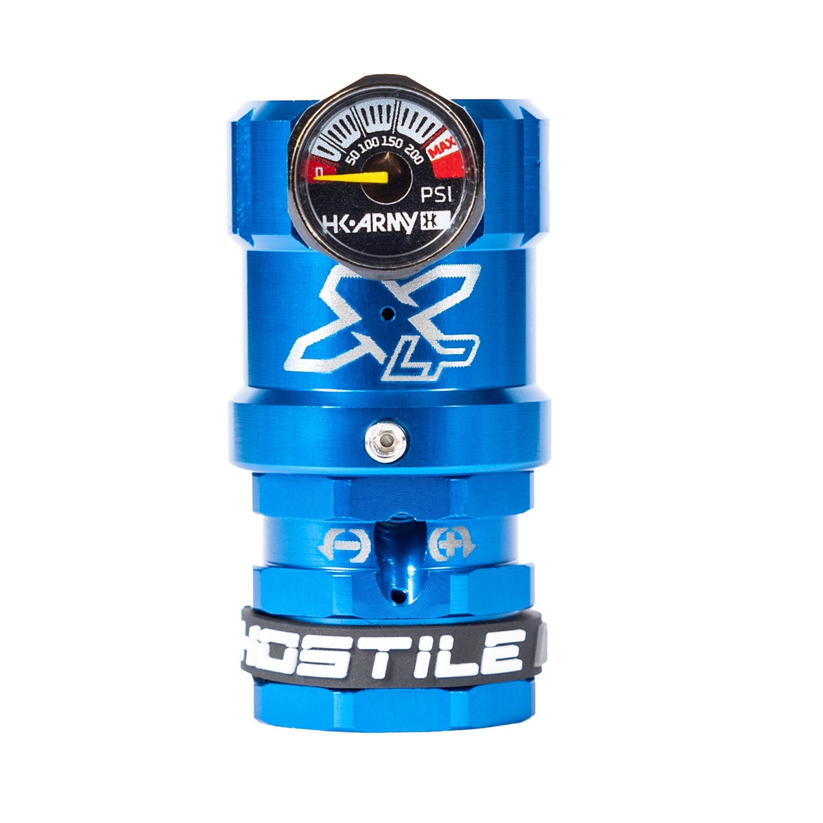 Hostile® XLP Regulator - Side Port Quick-Disconnect - Blue - KA Tech Airsoft - Air Tank