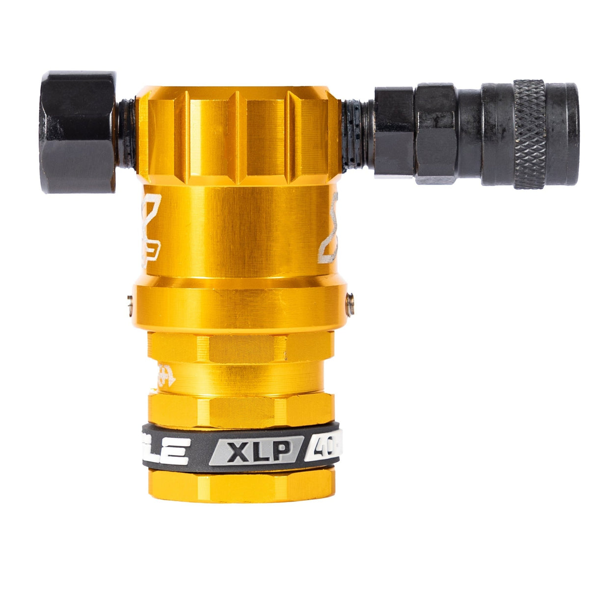 Hostile® XLP Regulator - Side Port Quick-Disconnect - Gold - KA Tech Airsoft - Air Tank