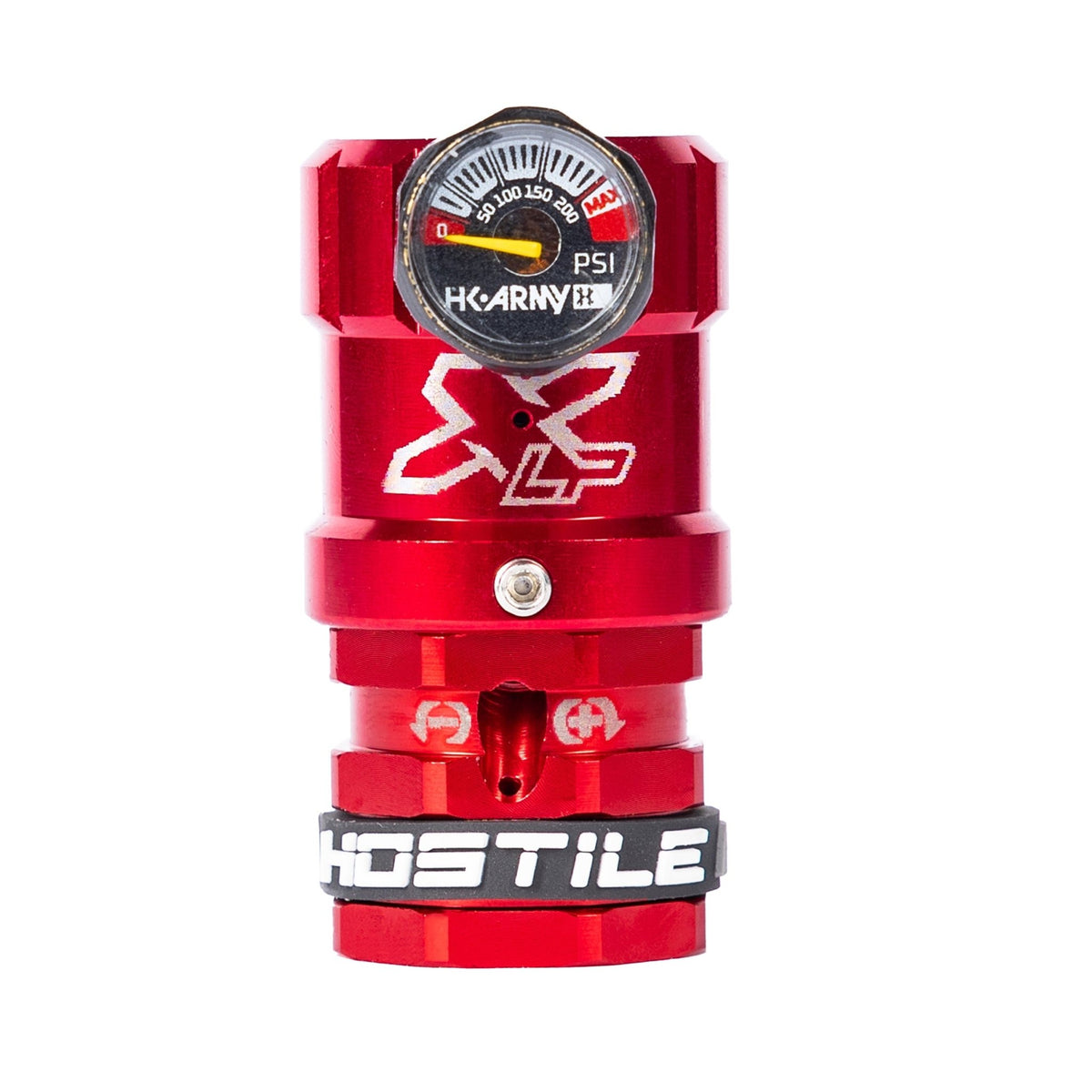 Hostile® XLP Regulator - Side Port Quick-Disconnect - Red - KA Tech Airsoft - Air Tank