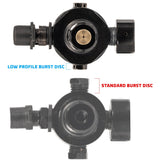 Turbine Pro Regulator - Long Body - Adjustable & Rotational - Black - KA Tech Airsoft - Tank Regulator