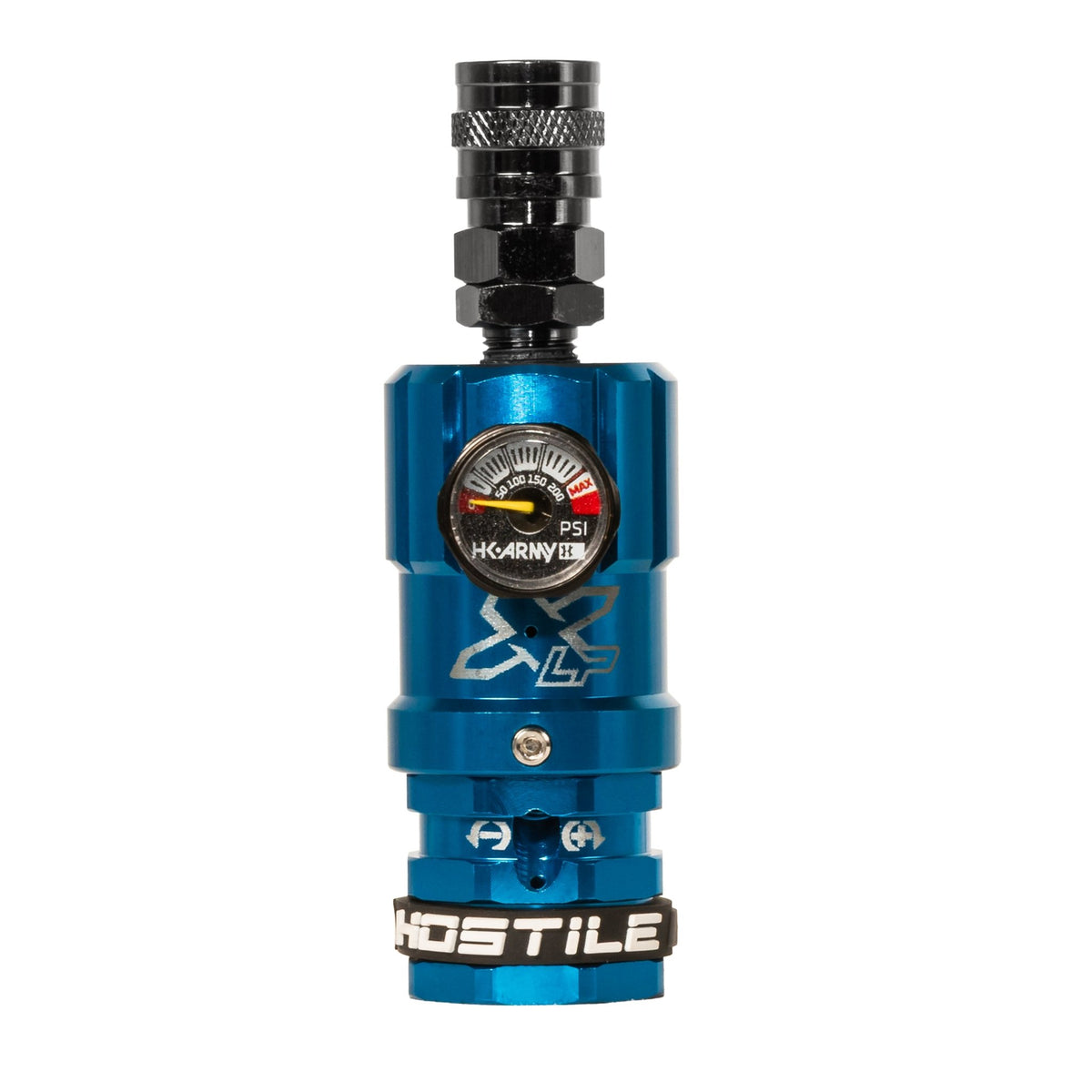 Hostile® XLP Regulator - Top Port Quick-Disconnect - Blue - KA Tech Airsoft - Air Tank