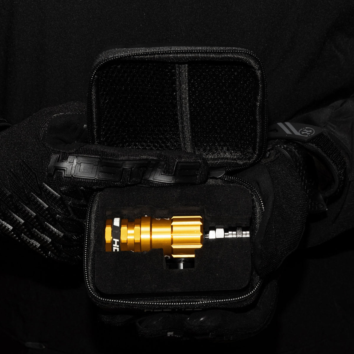 Hostile® XLP Regulator - Top Port Quick-Disconnect - Gold - KA Tech Airsoft - Air Tank