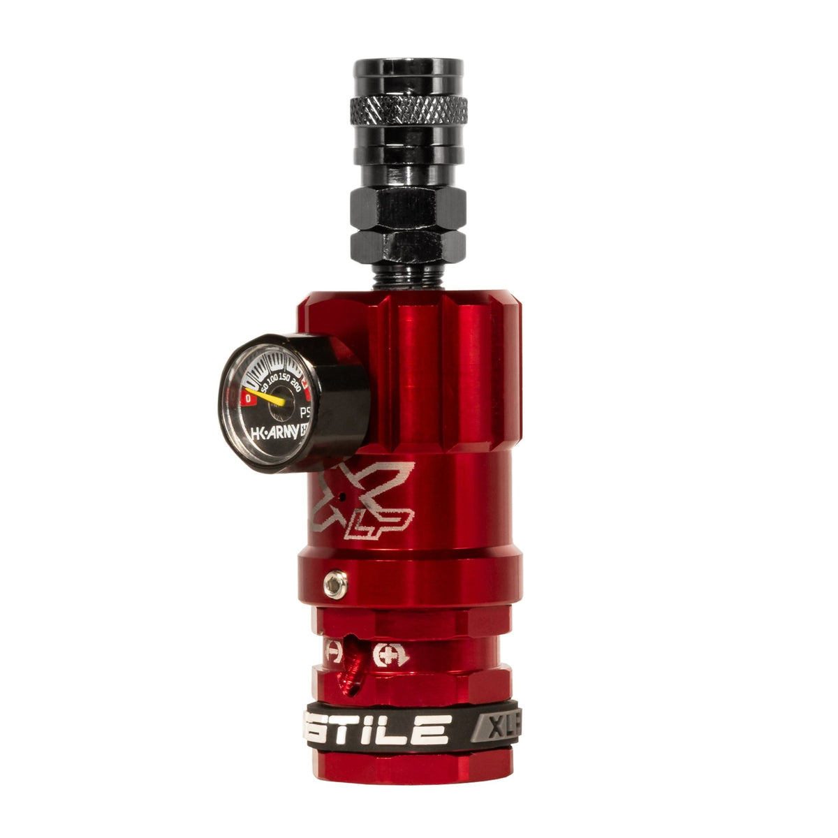 Hostile® XLP Regulator - Top Port Quick-Disconnect - Red - KA Tech Airsoft - Air Tank