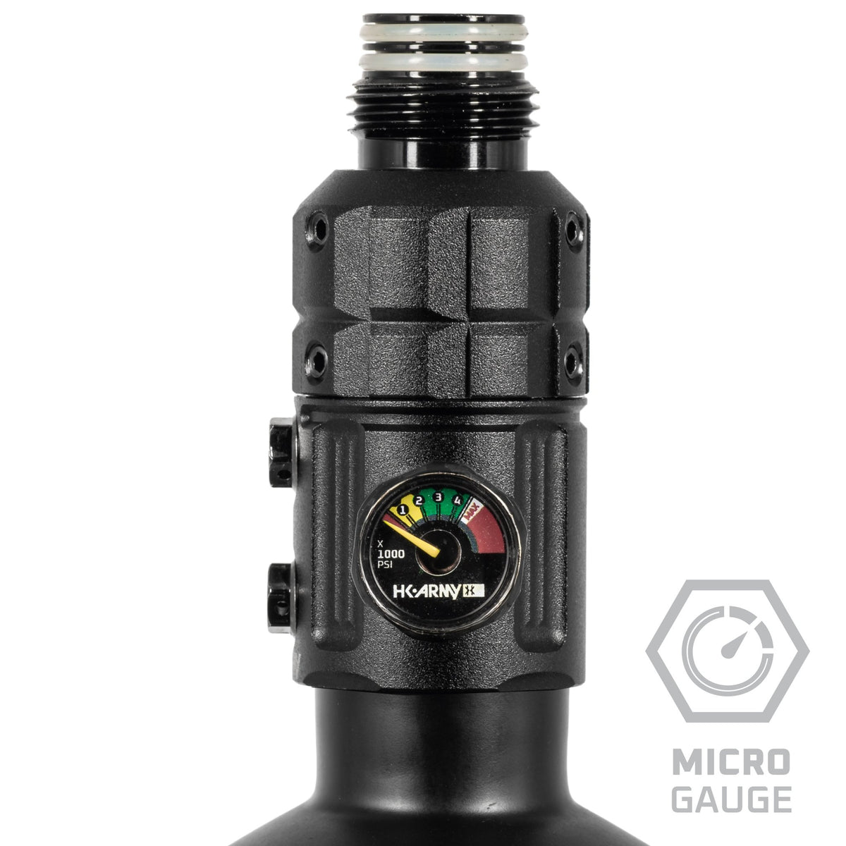 Turbine Pro Regulator - Long Body - Adjustable & Rotational - Black - KA Tech Airsoft - Tank Regulator