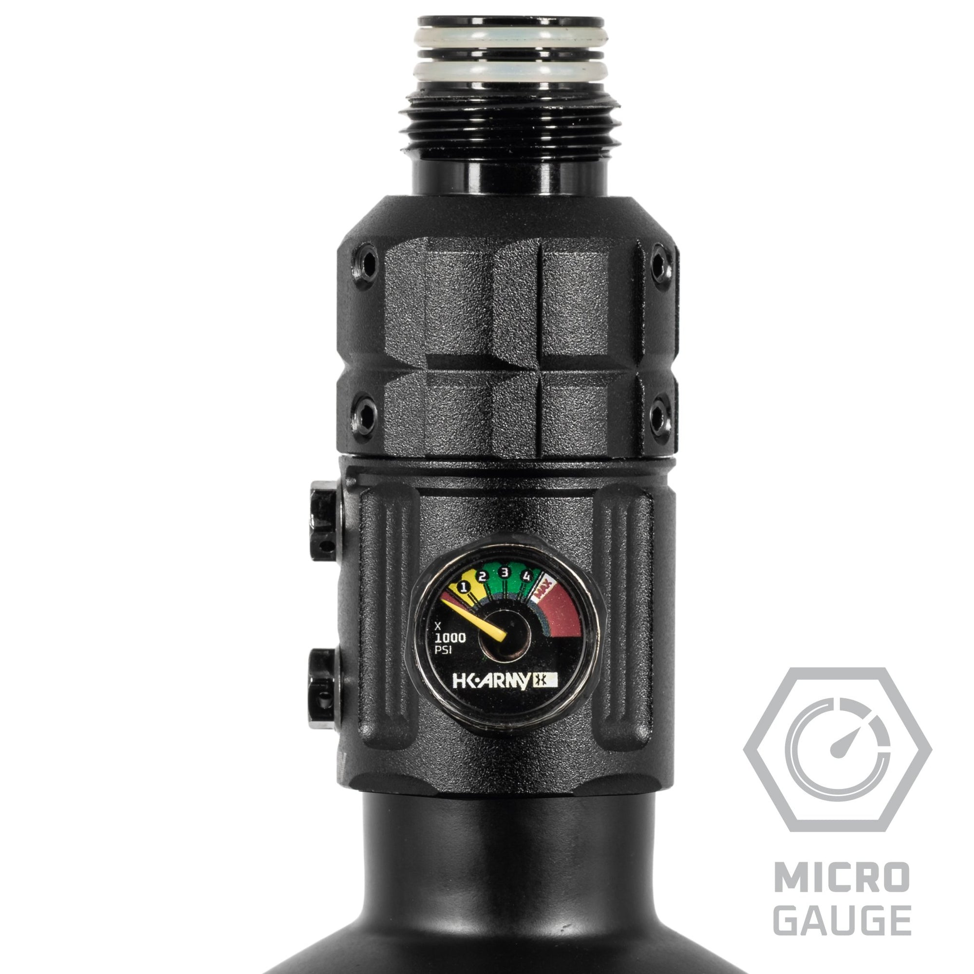 Turbine Pro Regulator - Long Body - Adjustable & Rotational - Black - KA Tech Airsoft - Tank Regulator