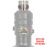 Turbine - Stainless Steel Threaded Reg Cap - KA Tech Airsoft - Air Tank