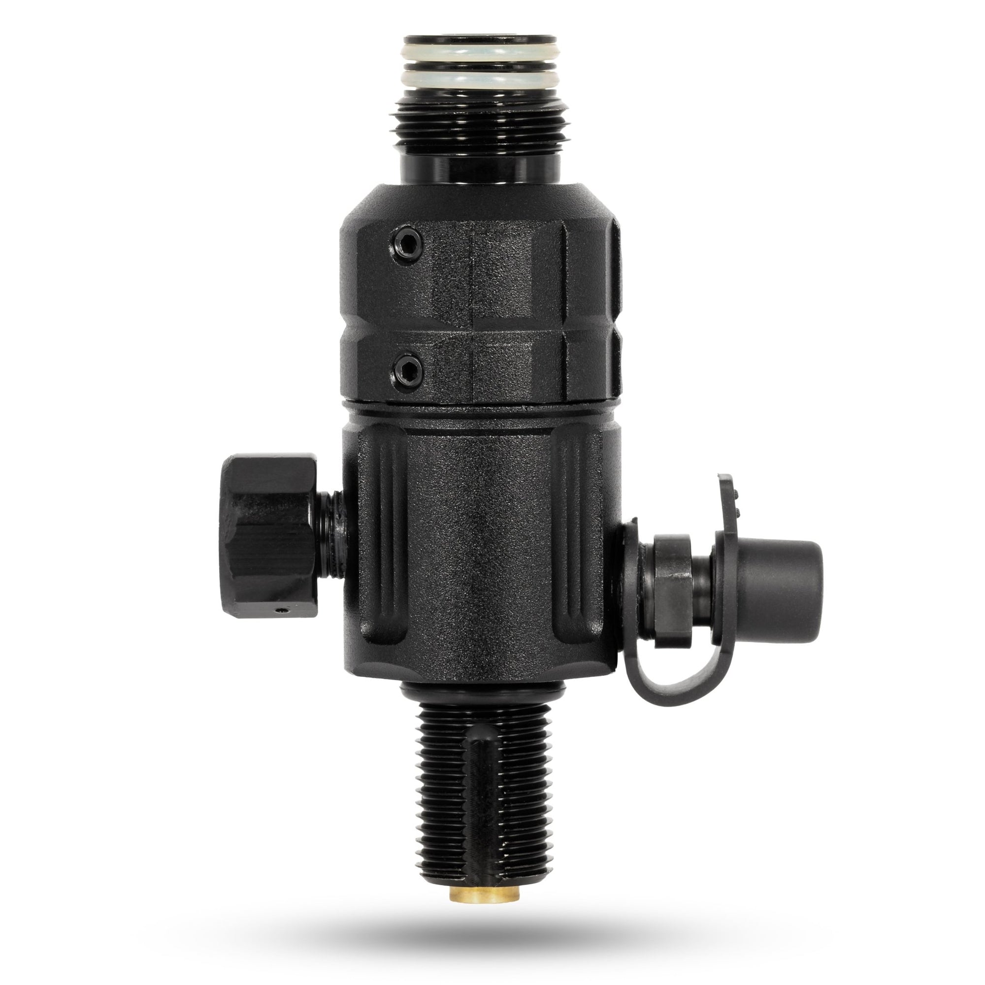 Turbine Pro Regulator - Long Body - Adjustable & Rotational - Black - KA Tech Airsoft - Tank Regulator