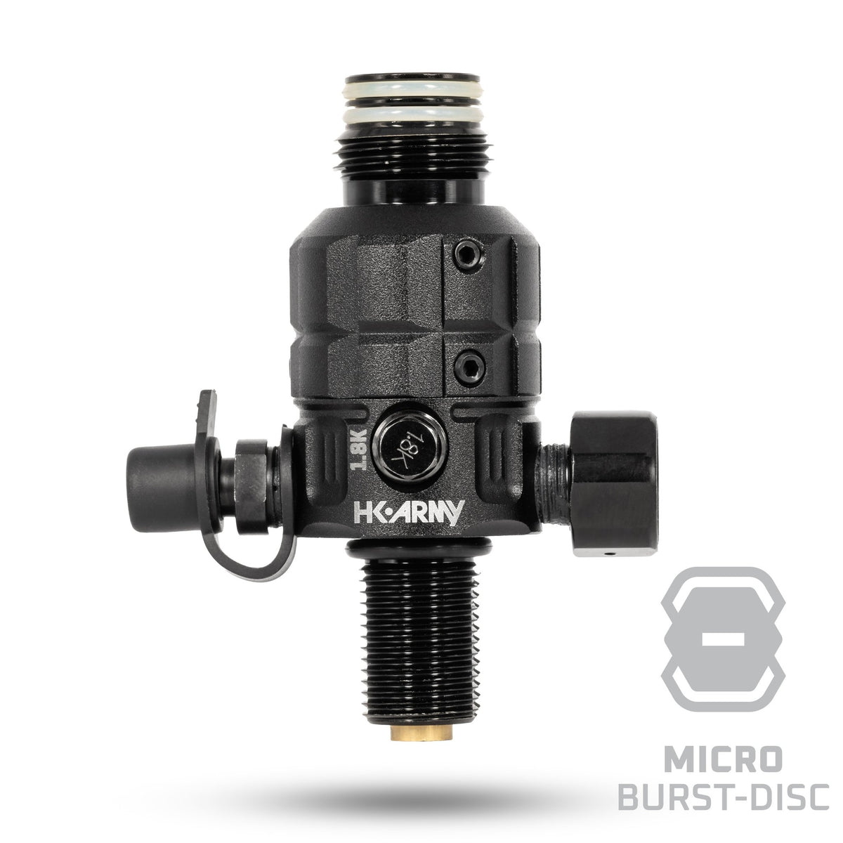 Turbine Pro Regulator - Adjustable & Rotational - Black - KA Tech Airsoft - Tank Regulator