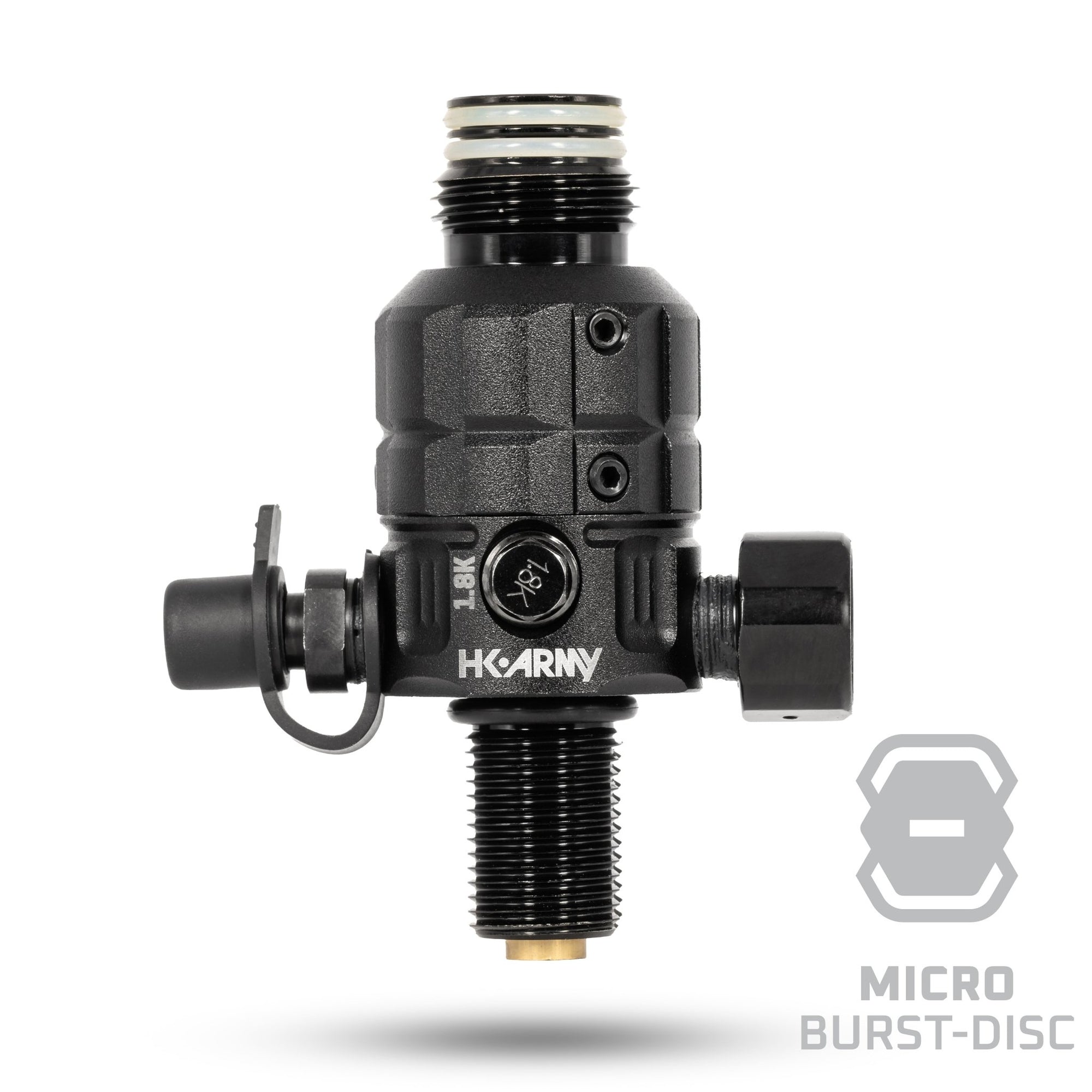 Turbine Pro Regulator - Adjustable & Rotational - Black - KA Tech Airsoft - Tank Regulator