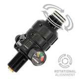 Turbine Pro Regulator - Adjustable & Rotational - Black - KA Tech Airsoft - Tank Regulator