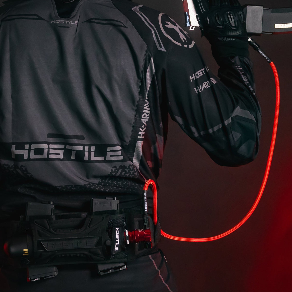 Hostile® Flex Line 42" Hose - Red - KA Tech Airsoft - Air Tank