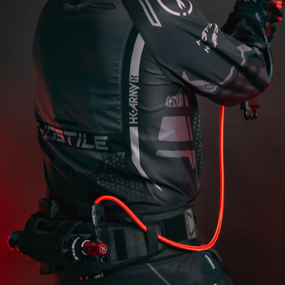 Hostile® Flex Line 42" Hose - Red - KA Tech Airsoft - Air Tank