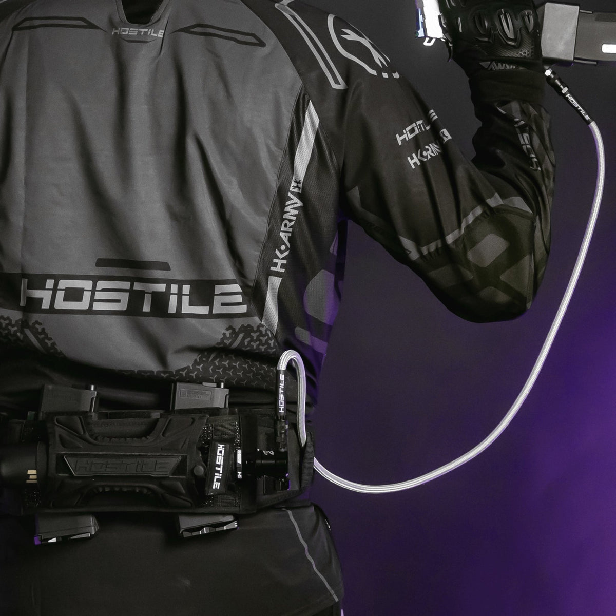 Hostile® Flex Line 42" Hose - Grey - KA Tech Airsoft - Air Tank
