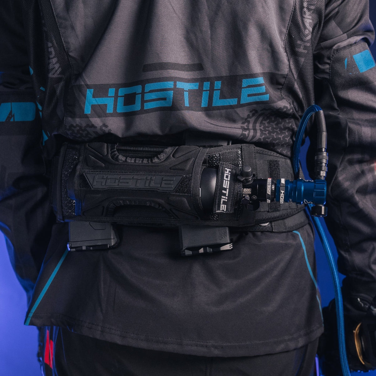 Hostile® XLP Regulator - Side Port Quick-Disconnect - Blue - KA Tech Airsoft - Air Tank