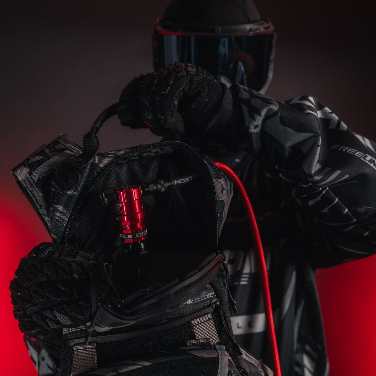Hostile® XLP Regulator - Side Port Quick-Disconnect - Red - KA Tech Airsoft - Air Tank