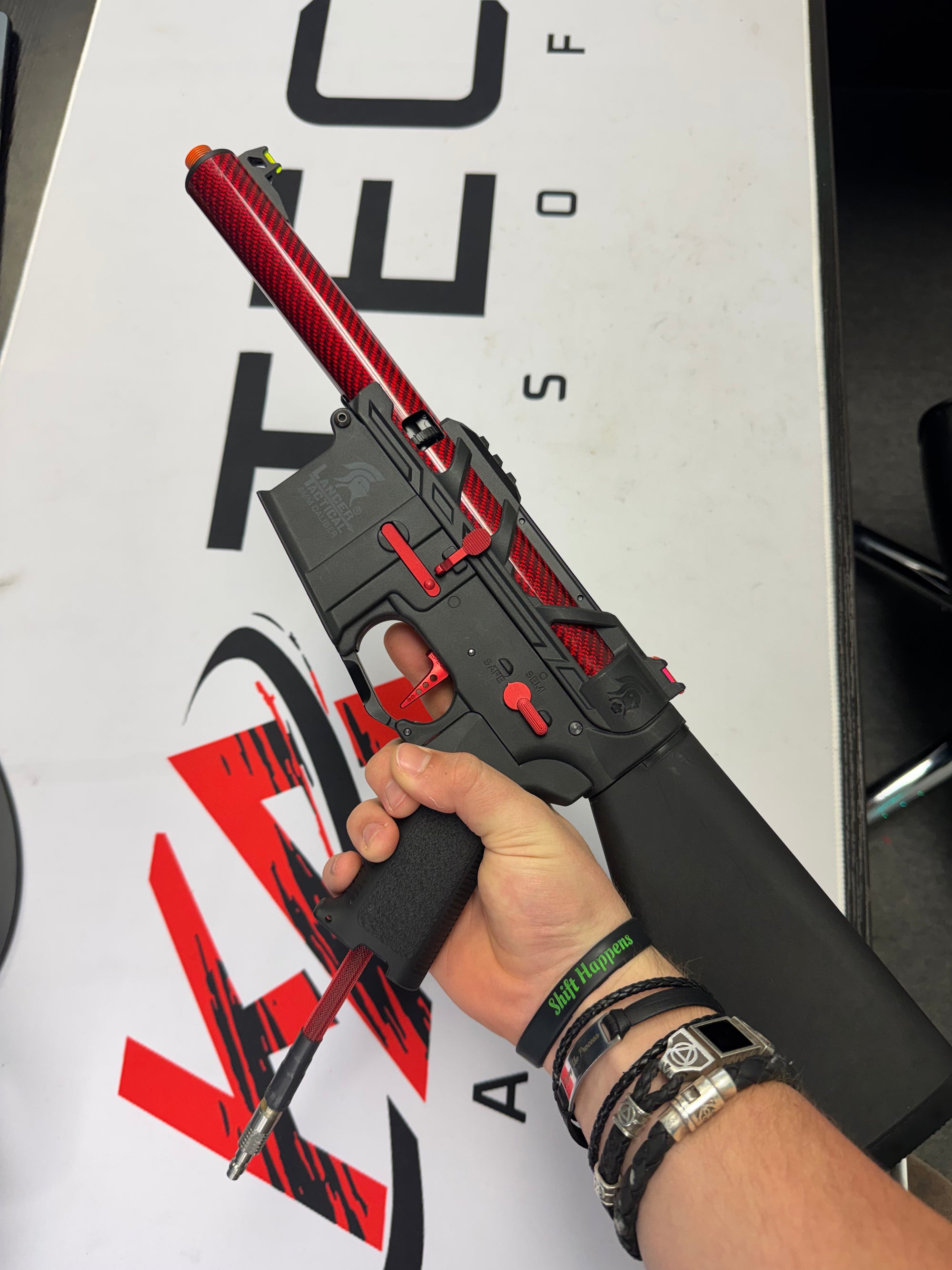 Lancer Tactical x AirTac Customs Gen 3 PolarStar HPA Speedsoft Airsoft Rifle