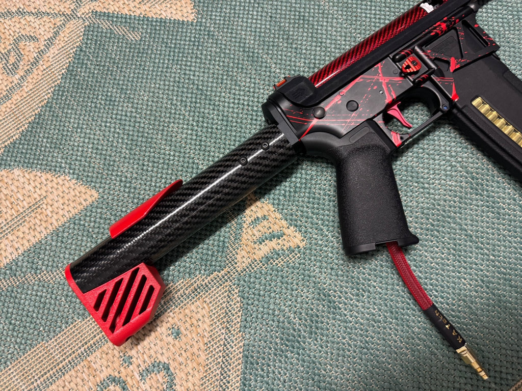 KA Tech MAC Polarstars F2 AR8 HPA M4 Carbon Type 3 Skeletonized Cerakote Splatter - KA Tech Airsoft - Polarstar F2