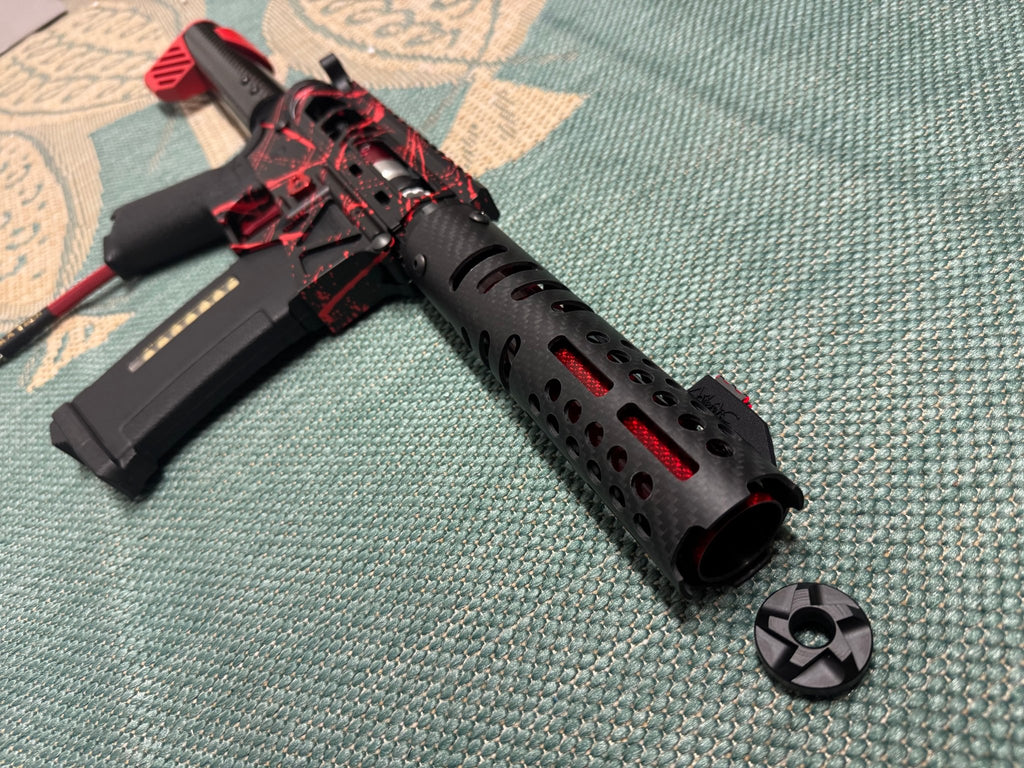 KA Tech MAC Polarstars F2 AR8 HPA M4 Carbon Type 3 Skeletonized Cerakote Splatter - KA Tech Airsoft - Polarstar F2