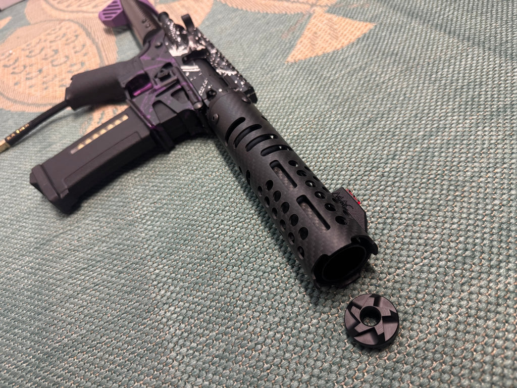 KA Tech MAC Polarstars F2 AR8 HPA M4 Carbon Type 5 Skeletonized Cerakote Splatter - KA Tech Airsoft - Polarstar F2