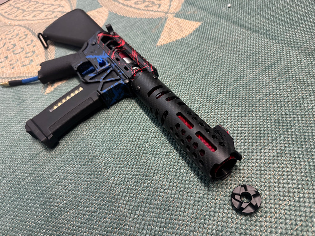 KA Tech MAC Polarstars F2 AR8 HPA M4 Stuby Type 2 Skeletonized Cerakote Splatter - KA Tech Airsoft - Polarstar F2