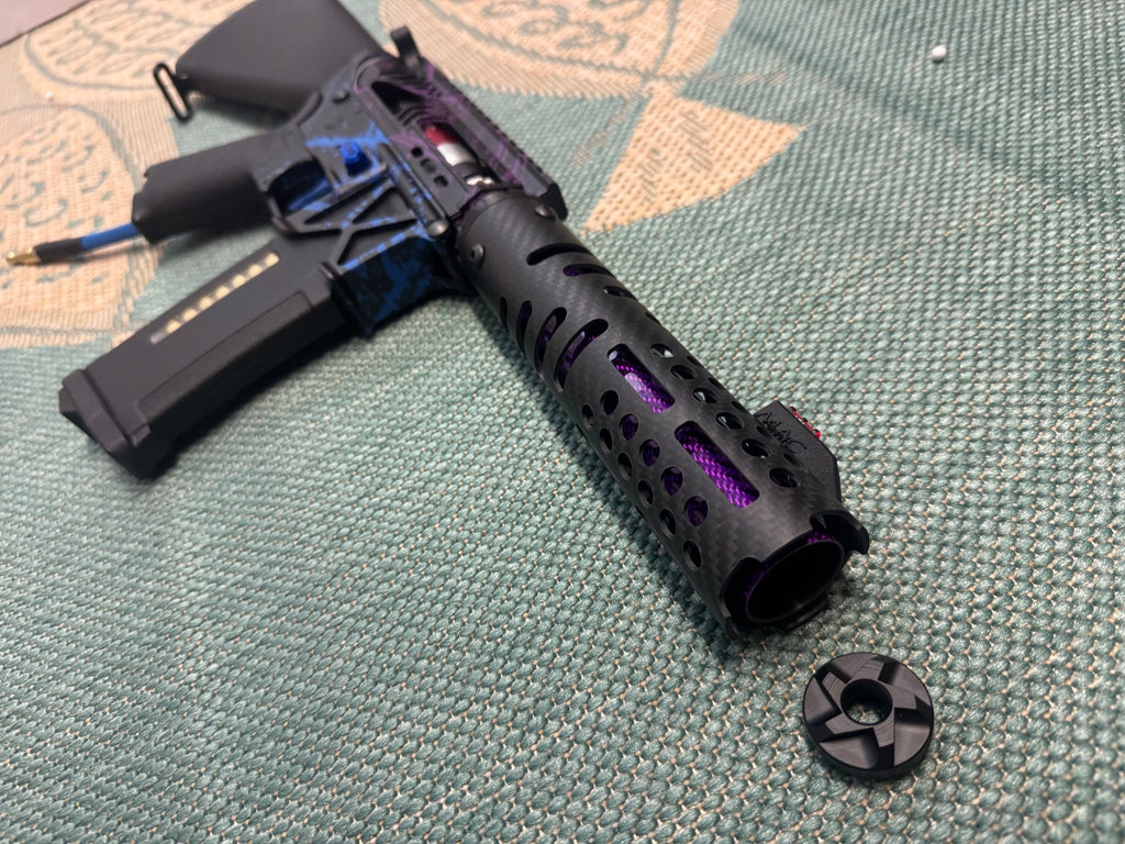 KA Tech MAC Polarstars F2 AR8 HPA M4 Stuby Type 2 Skeletonized Cerakote Splatter - KA Tech Airsoft - Polarstar F2