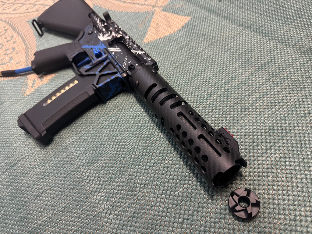 KA Tech MAC Polarstars F2 AR8 HPA M4 Stuby Type 2 Skeletonized Cerakote Splatter - KA Tech Airsoft - Polarstar F2