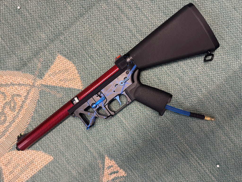 KA Tech MAC Polarstars F2 AR8 HPA M4 Stuby Type 2 Skeletonized Cerakote Splatter - KA Tech Airsoft - Polarstar F2